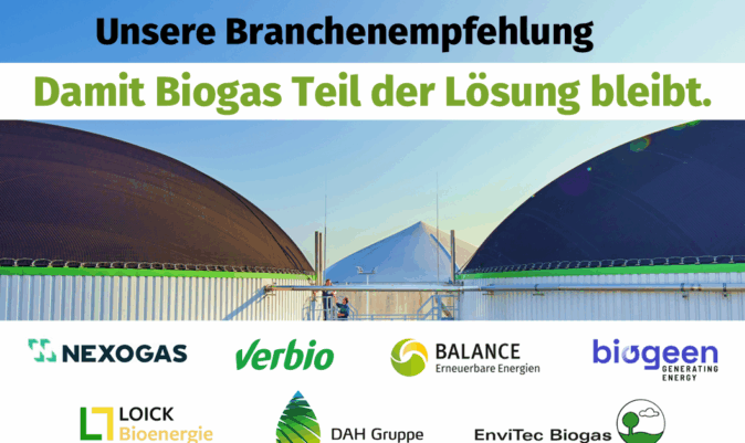 Branchenempfehlung_BALANCE BALANCE bündelt Biogas-Forderungen