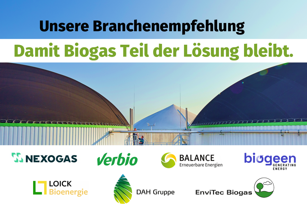 BALANCE bündelt Biogas-Forderungen